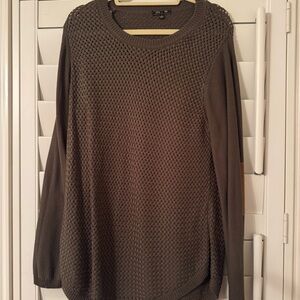 Chic Olive Crew Neck Sweater